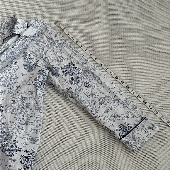 Alexander Del Rossa 100% Cotton Palm Beach Nautical Pajamas Size Medium - Picture 5 of 12